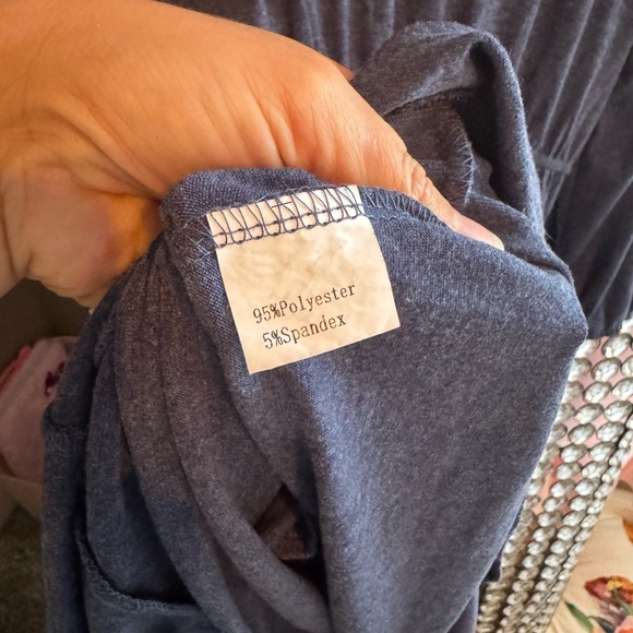 Stylish Navy Blue Kids Dress XL - Picture 3 of 3